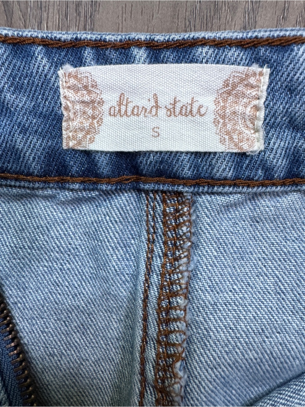 Altar'd State Denim Mini Skirt - Size Small - Picture 6 of 8